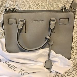 Michael Kora Dillon Saffiano Leather Satchel